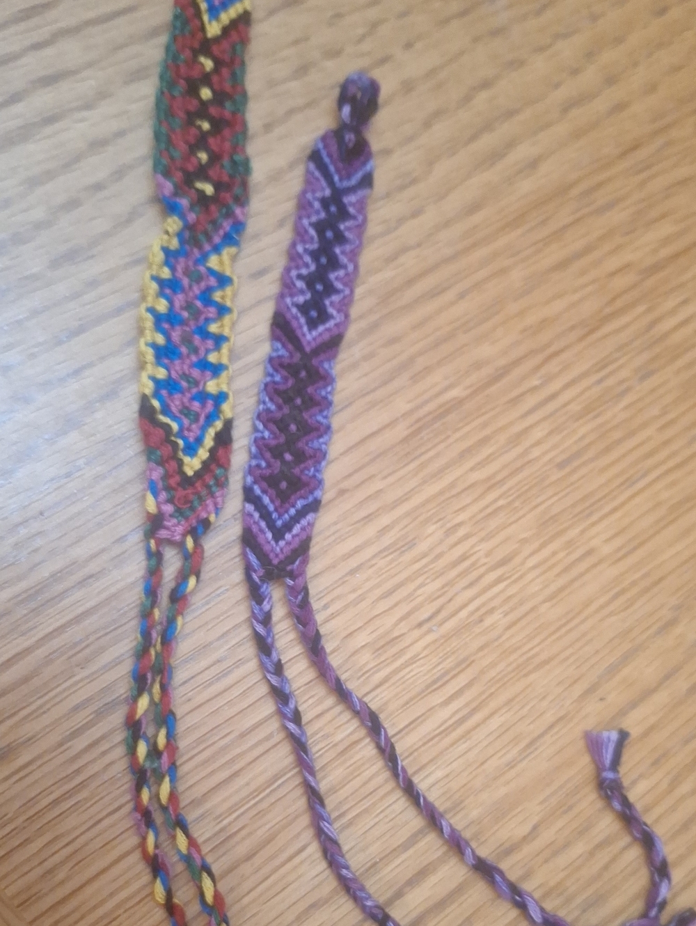 Handwoven Purple Chevron Friendship Bracelet - Men Accessories